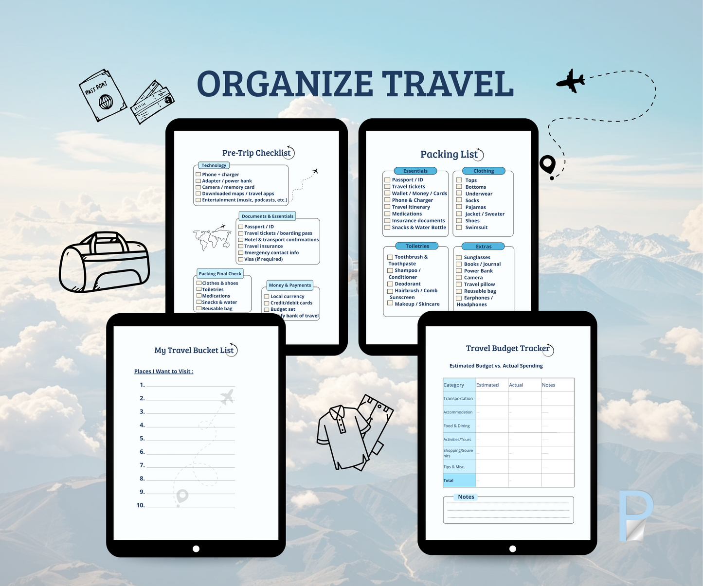 Travrl Planner for Ipad - Plandory