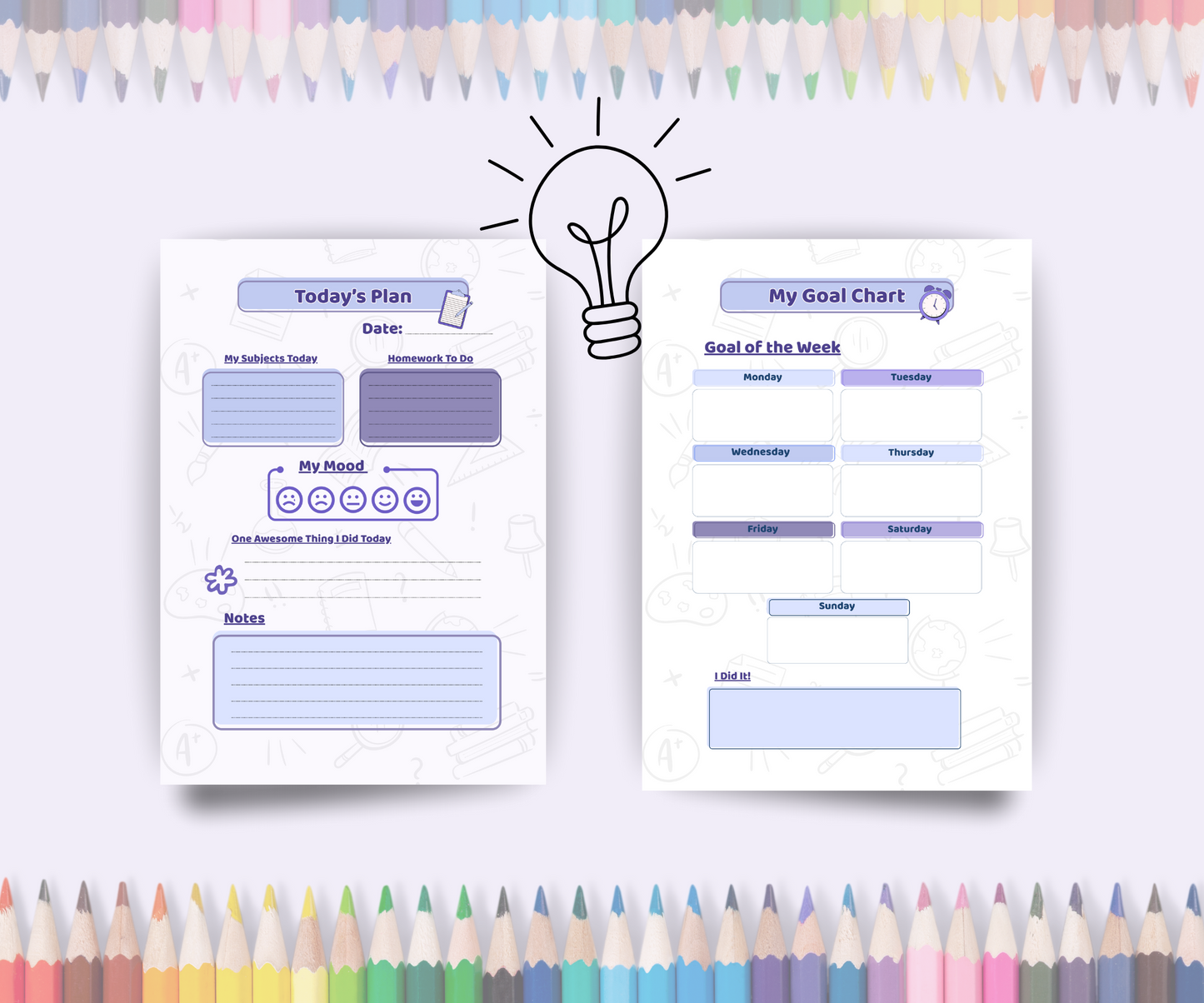 Back to School planner- Plandory