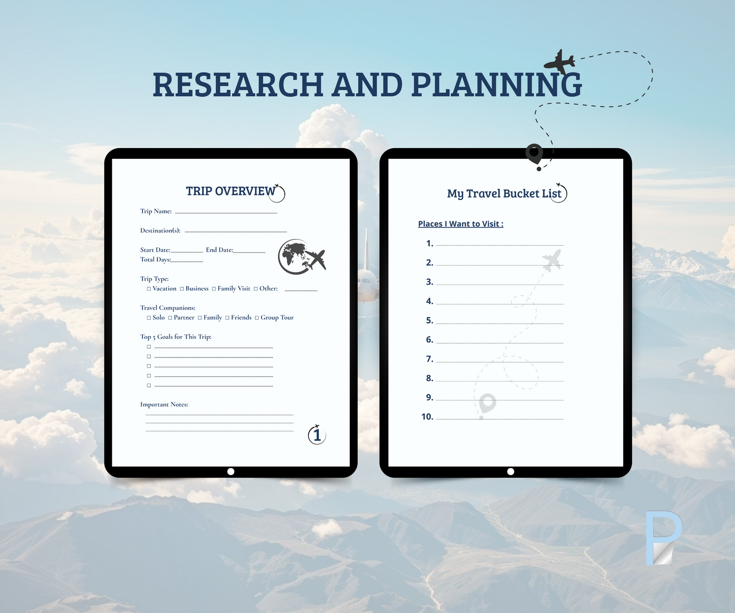 Travrl Planner for Ipad - Plandory