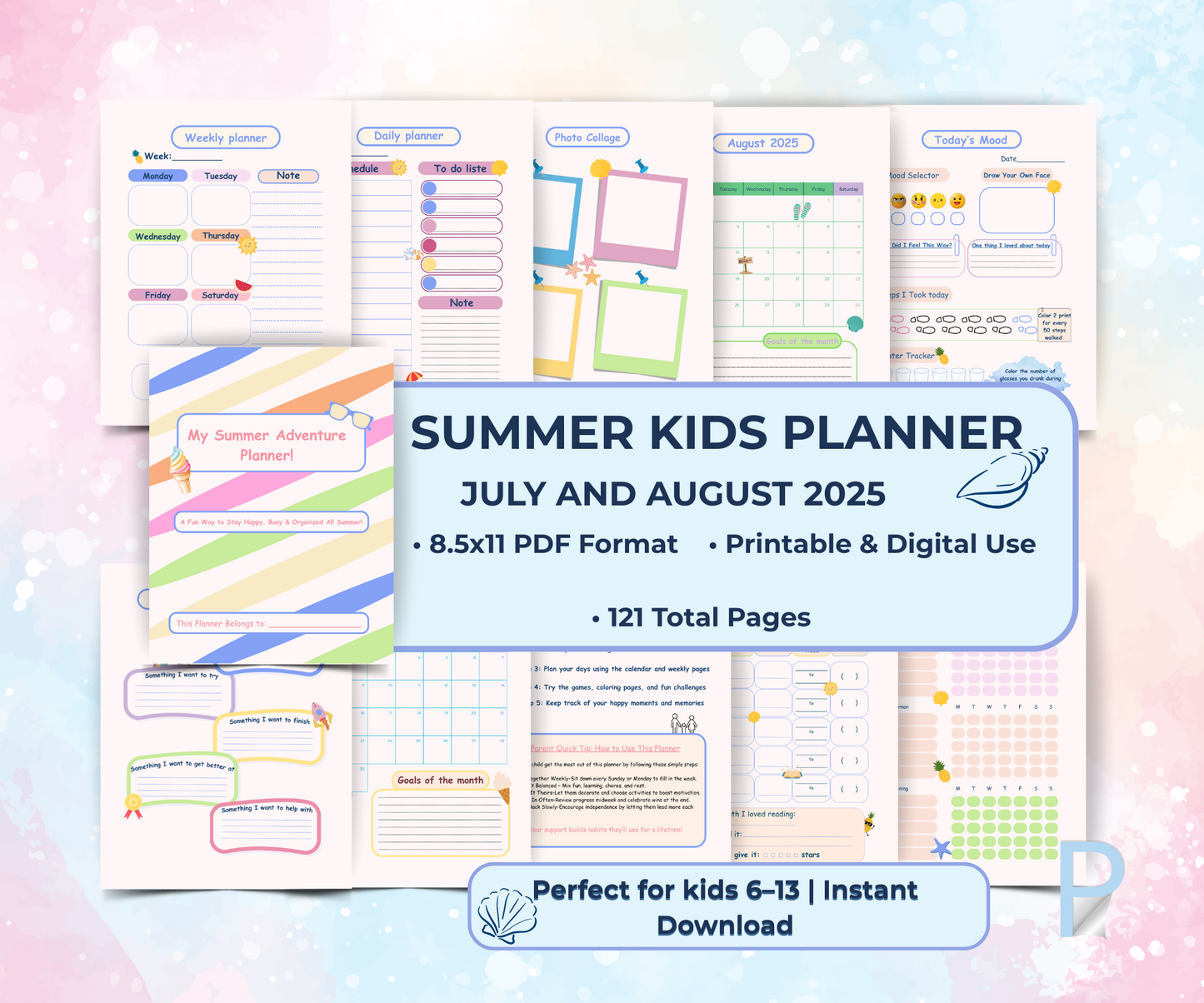 Kids Summer Planner -Plandory