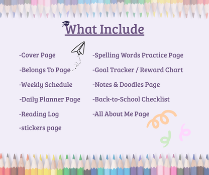 Back to School planner- Plandory