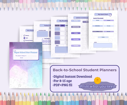 Back to School planner- Plandory