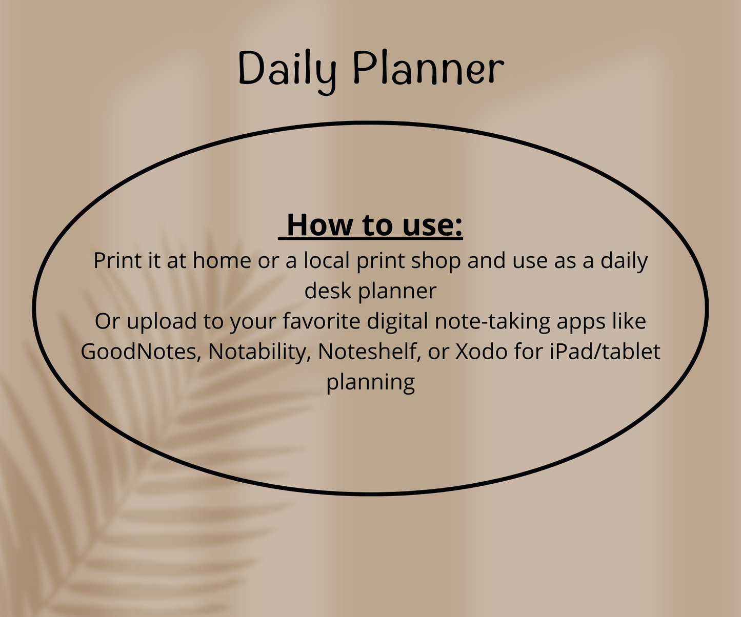 daily planner- Plandory