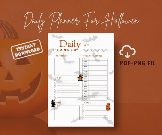 Halloween Daily Planner –Plandory