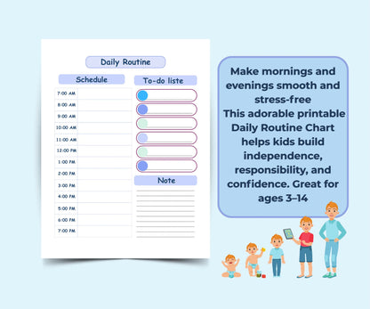 Daily Routine for Kids - Plandory