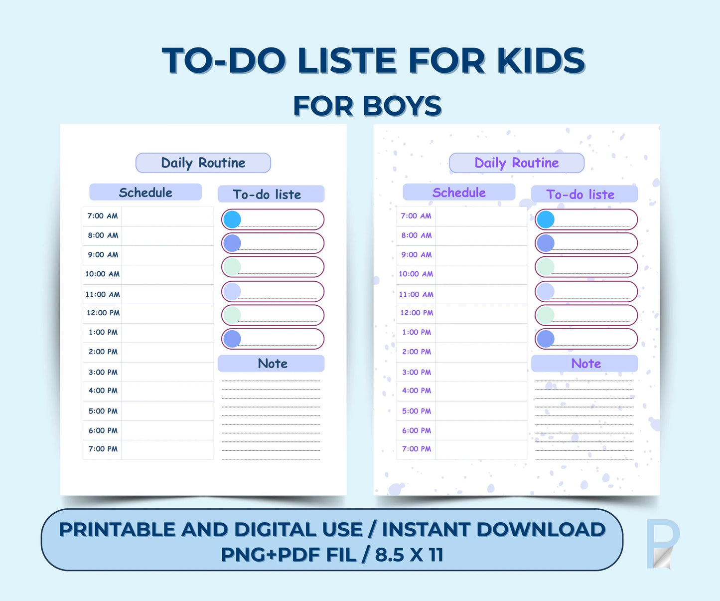 Daily Routine for Kids - Plandory